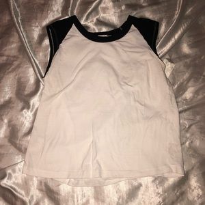 ASOS Black & White Tank Top Baseball Tee